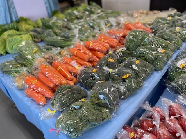 あい菜市の様子